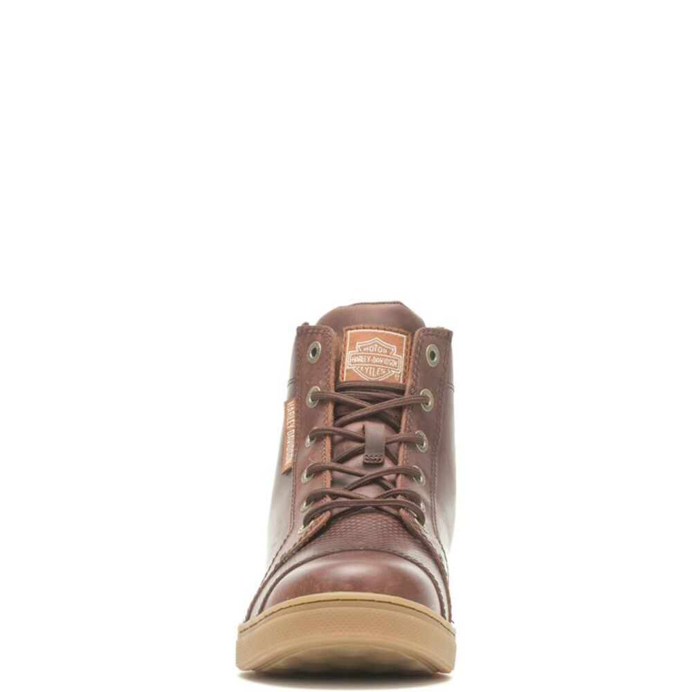 Harley-Davidson Mens Breman 4.5" Brown Shoes (NWT) - Picture 3 of 7